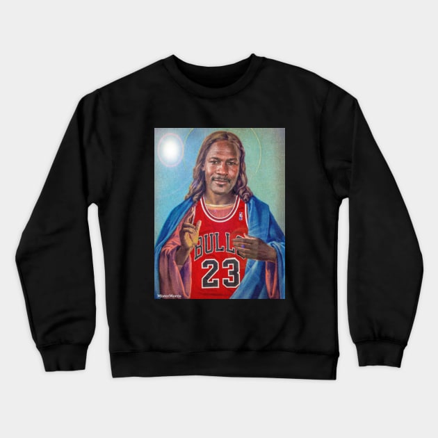 THE LAST DANCE WITH BLACK JESUS Design by Mister Morris Crewneck Sweatshirt by MisterMorris